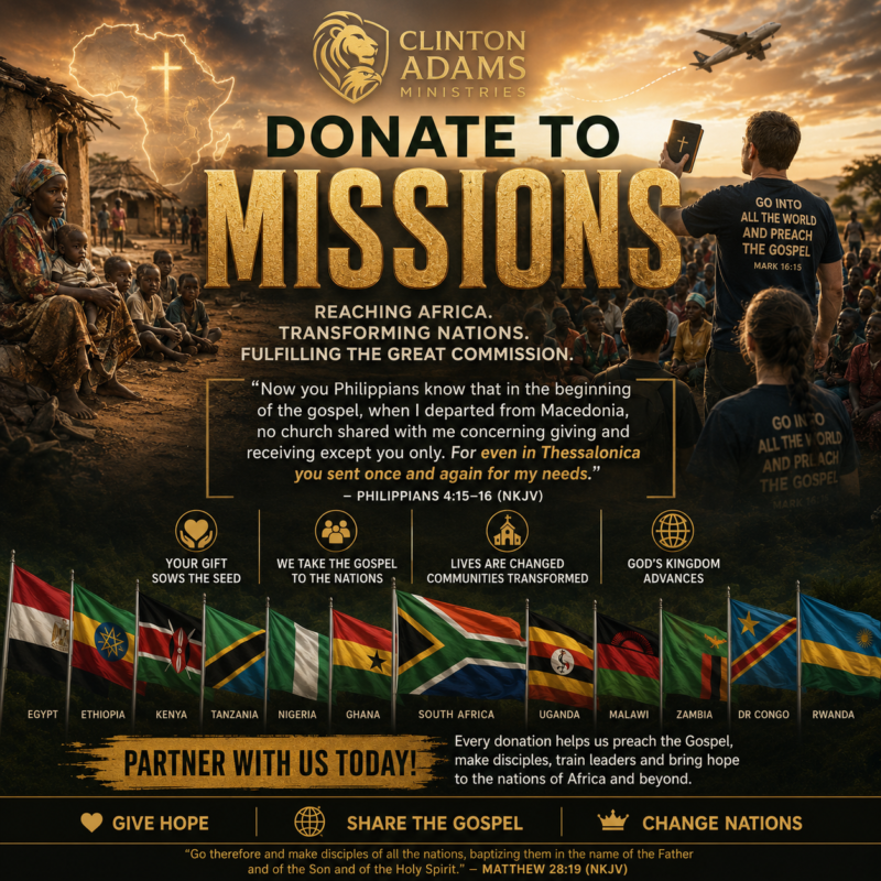 Donate Towards Our Missions Fund